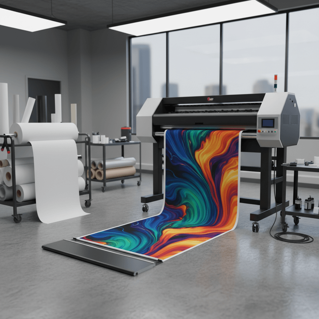 Large-format banner printing